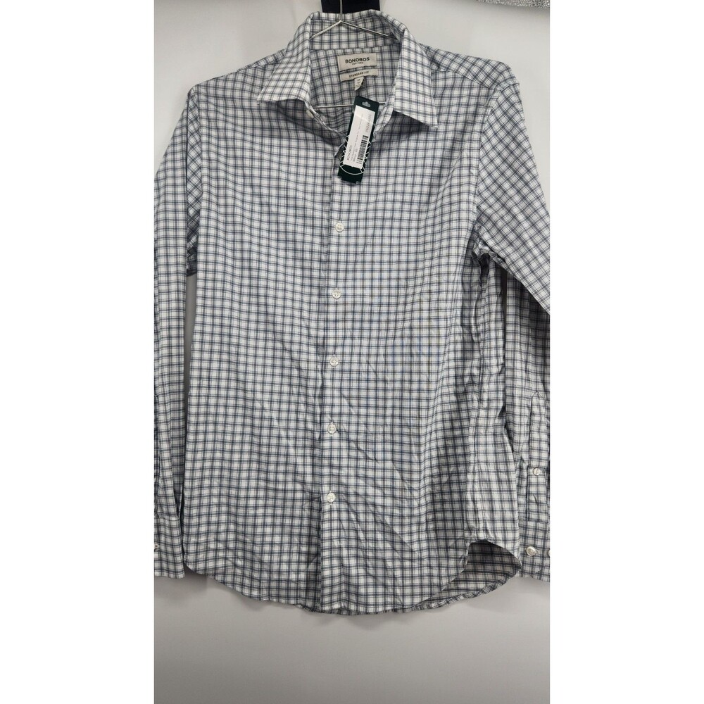 Bonobos Men's XS White Tech Button Down Regular Fit Long Sleeve Button Shirt NWT